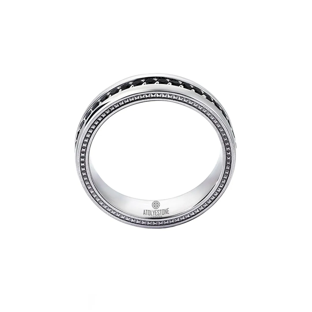 5.5 mm Pave Band Ring - Solid Gold