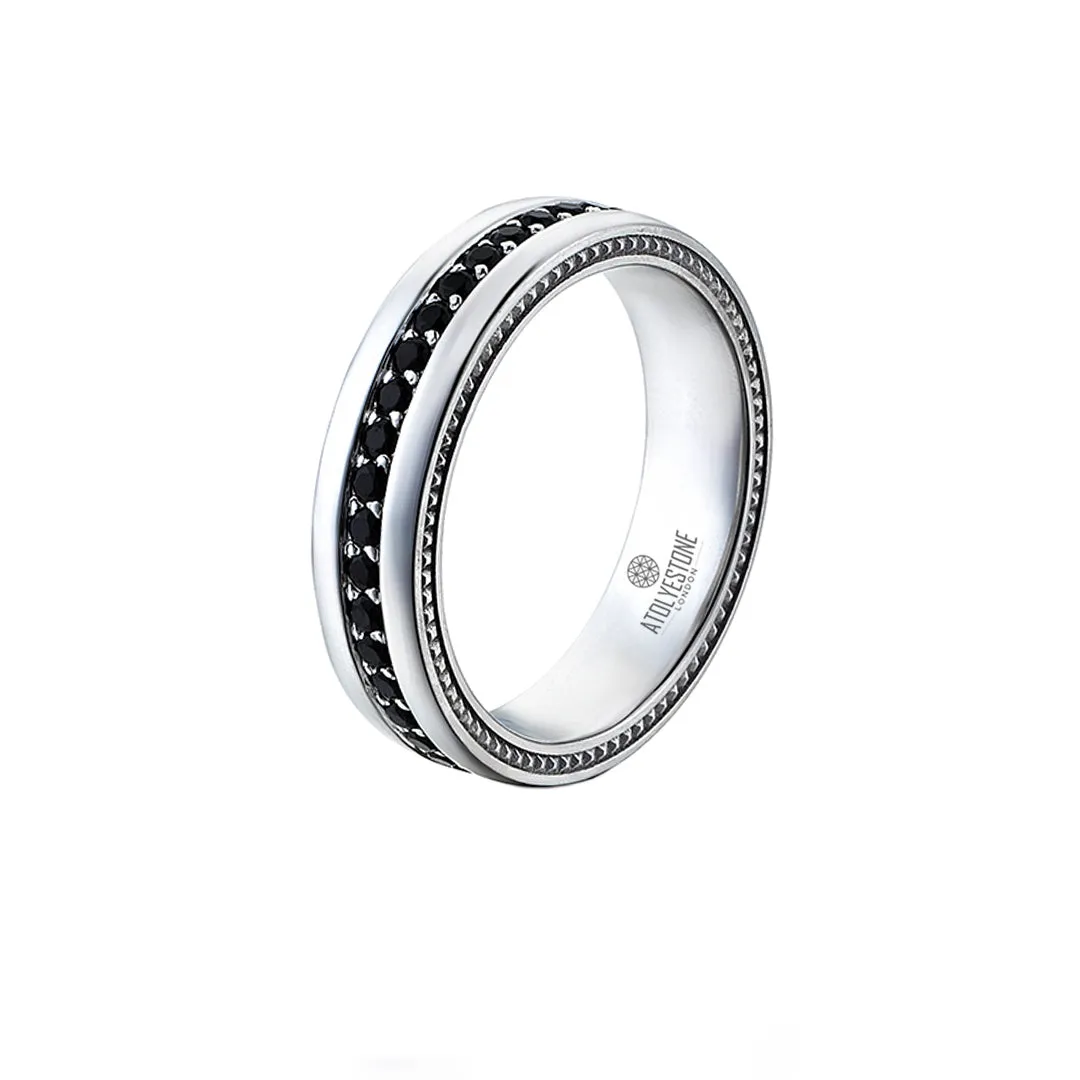 5.5 mm Pave Band Ring - Solid Gold