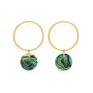 Abalone Playa Studs Earrings