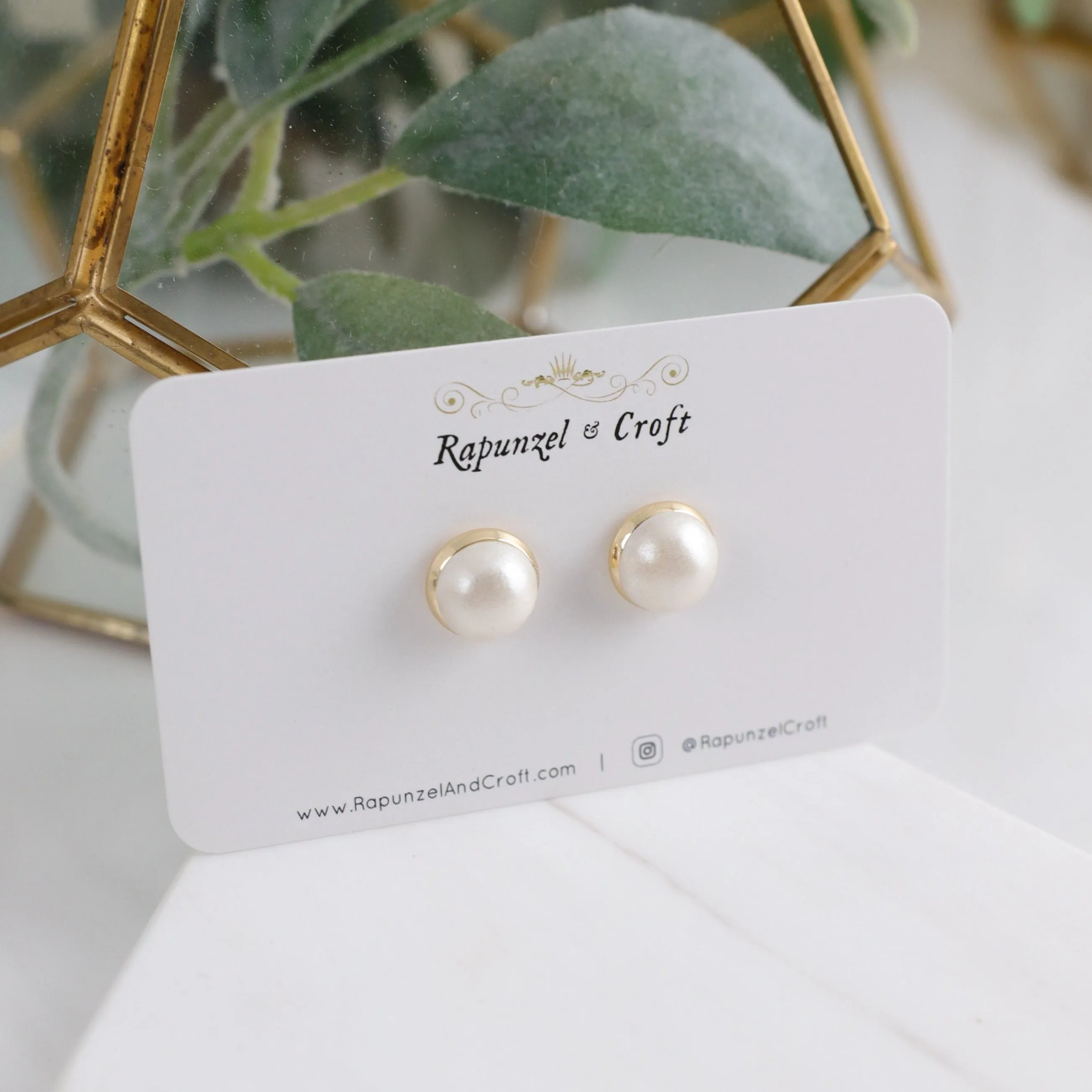 ALANA Faux Pearl Studs