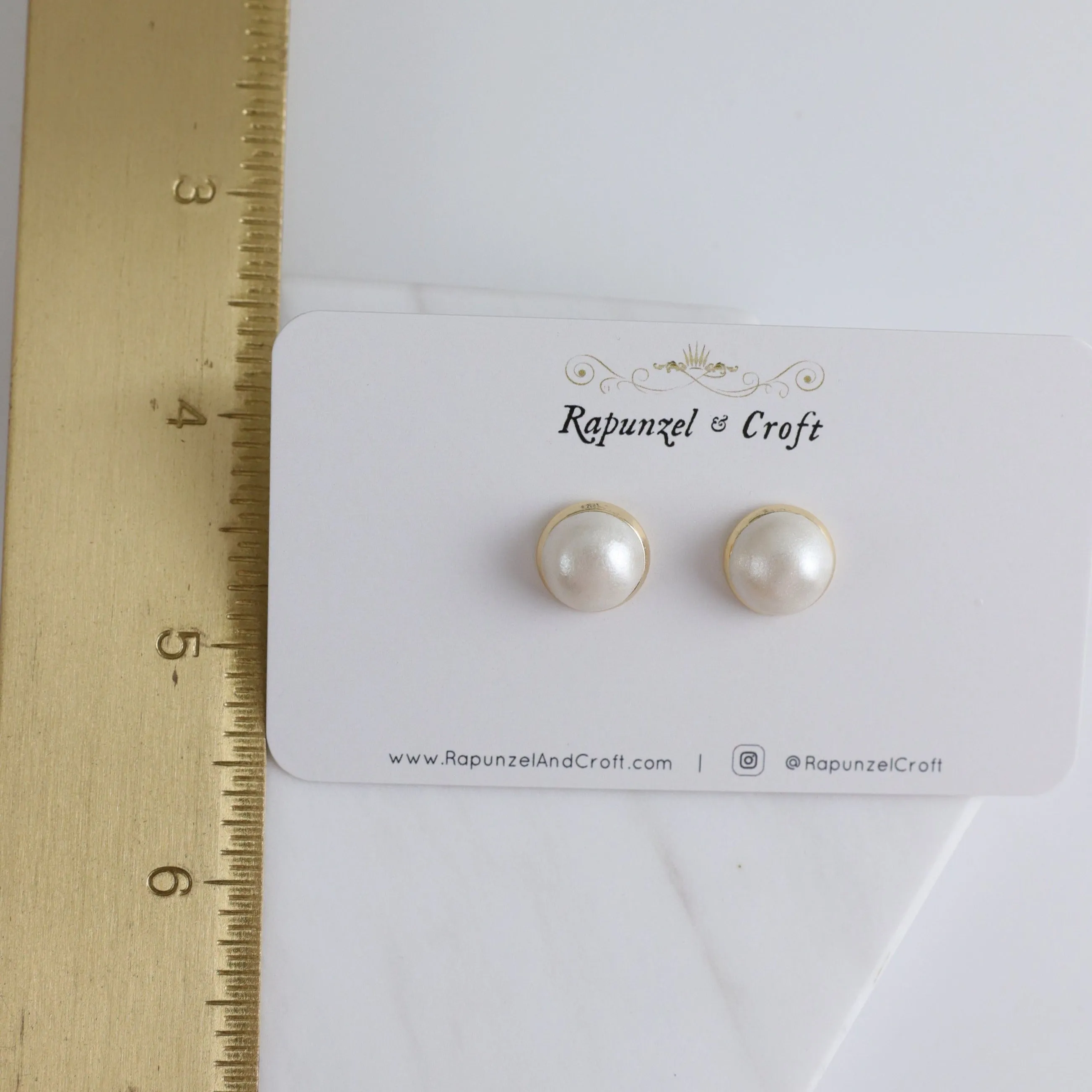ALANA Faux Pearl Studs