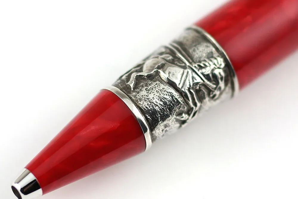 Delta Julius Caesar Special Limited Edition Red/Silver Capless Rollerball Pen