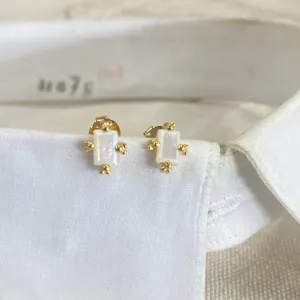 Ecorce blanche Stud Earrings