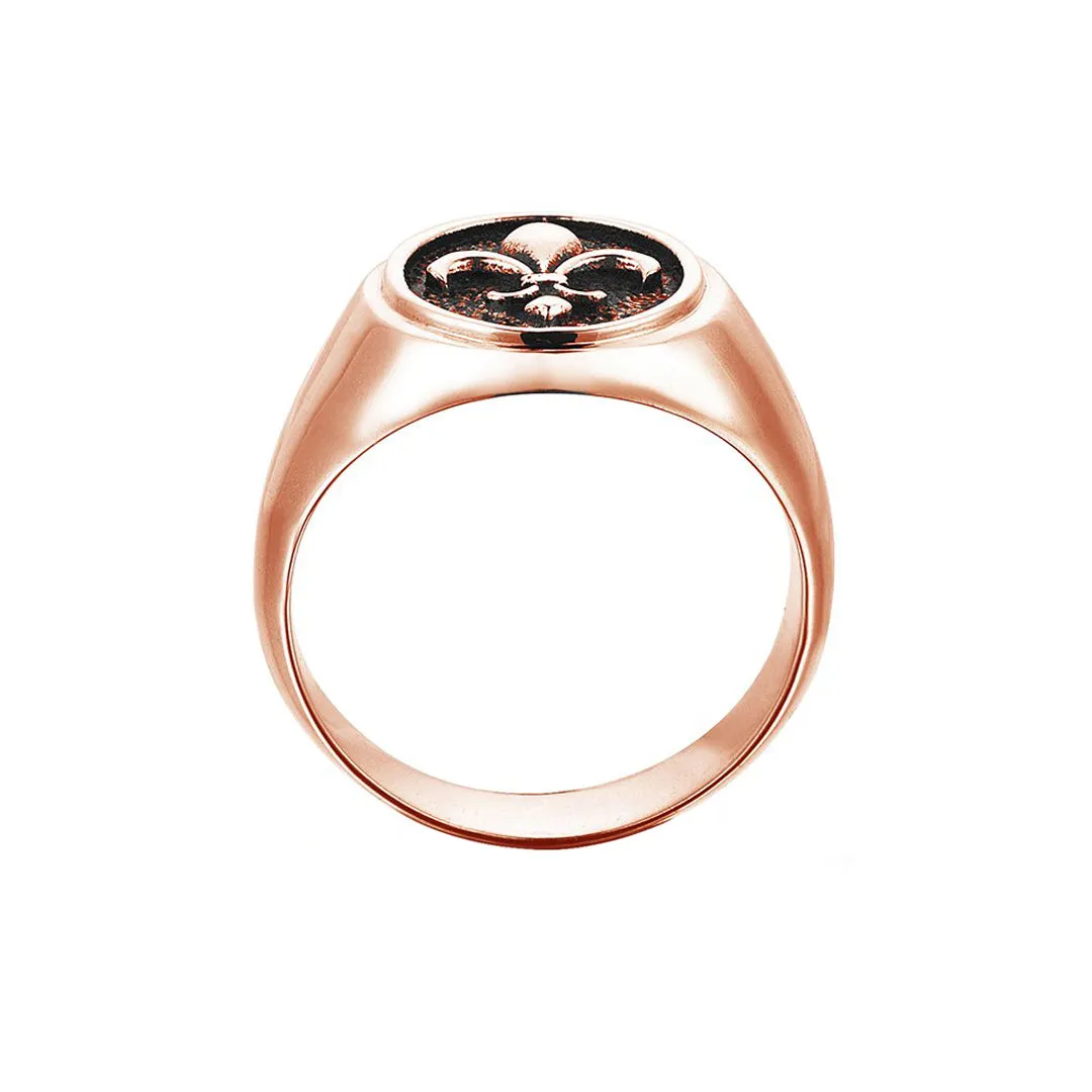 Fleur De Lis Ring - Solid Gold