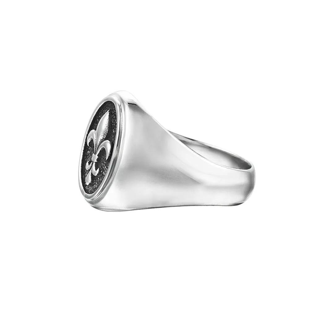 Fleur De Lis Ring - Solid Gold