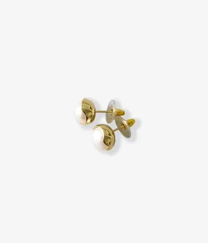 R.ALAGAN/PEARL STUDS(GOLD/WHITE PEARL)