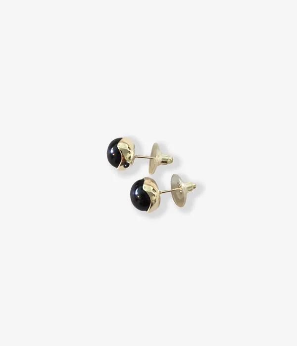 R.ALAGAN/PEARL STUDS(SILVER/BLACK PEARL)