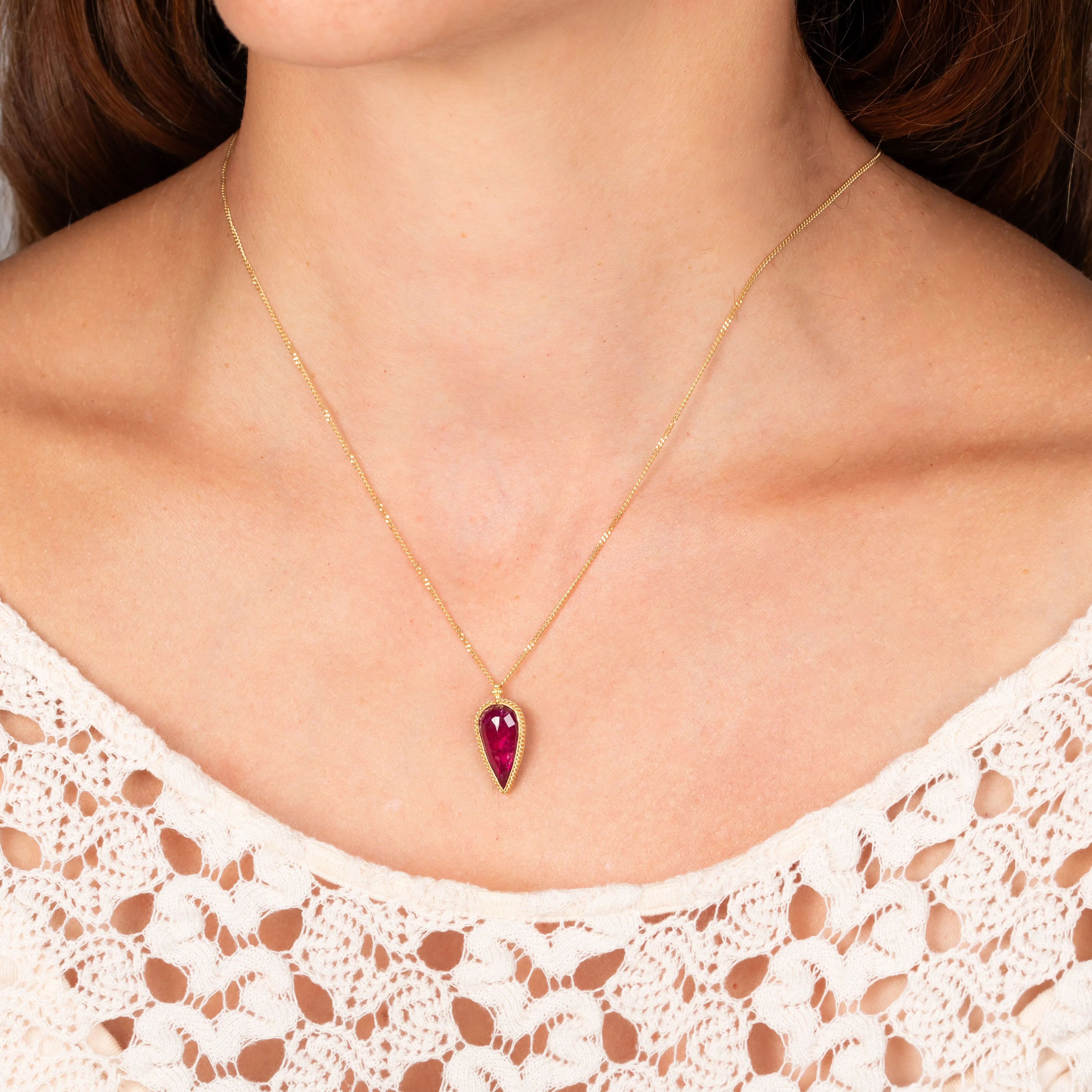 Ruby Spear Necklace