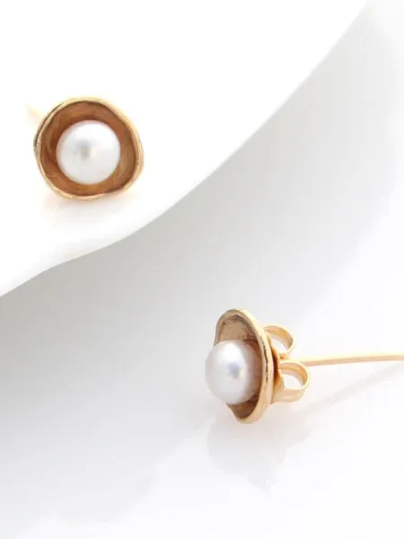 Seed Studs - 9k Gold