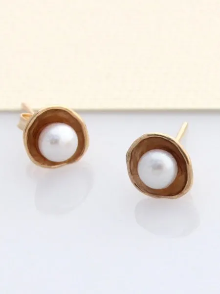 Seed Studs - 9k Gold