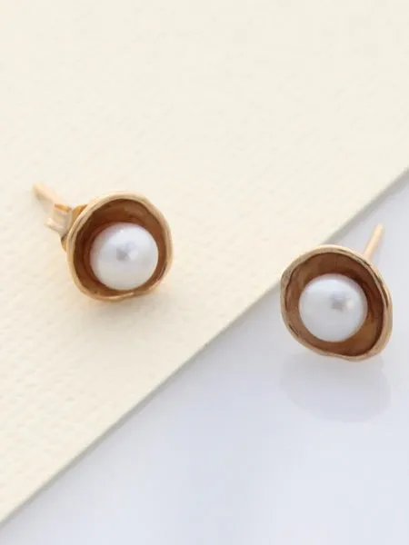 Seed Studs - 9k Gold