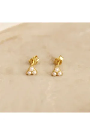 Trio Pearl Studs