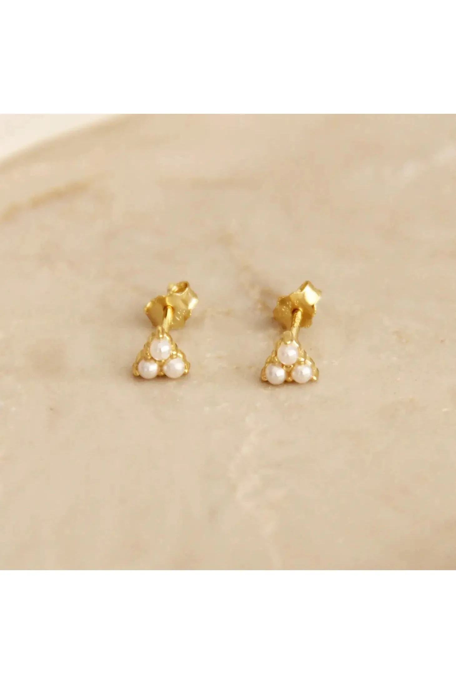 Trio Pearl Studs